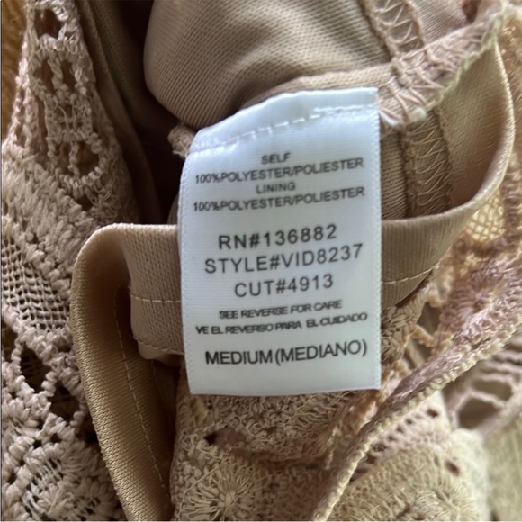 The Vintage Shop | Women’s Size S Cream Lace Dress - Picture 4 of 8